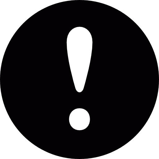 Clinical Trial Exclamation mark, black, round exclamation