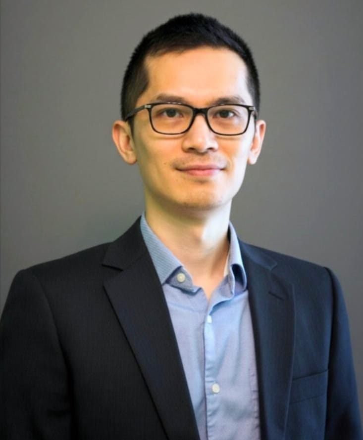 Guowei Zhong, portrait grey background